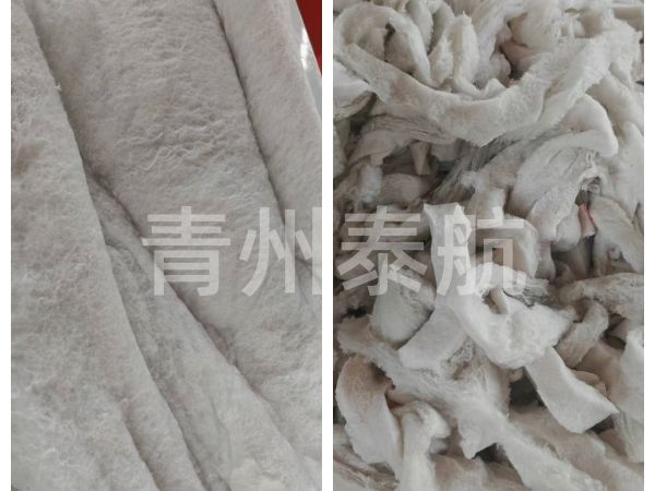 棉被芯切條對比
